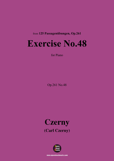 C. Czerny-Exercise No.48,Op.261 No.48 (arr. OSM Press)