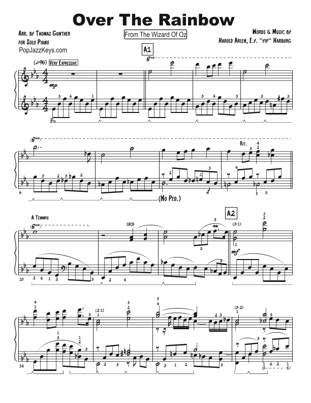 Over The Rainbow (arr. Thomas Gunther)