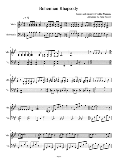 Bohemian Rhapsody (arr. Julia Rogers)