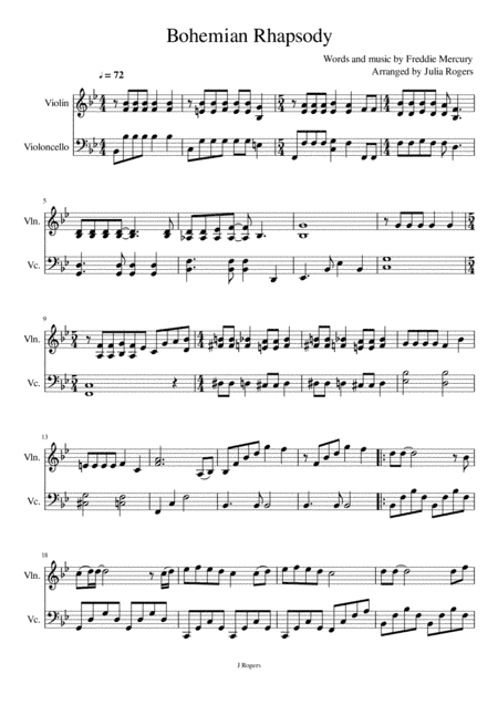 Bohemian Rhapsody (arr. Julia Rogers)