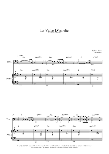 La Valse D'amelie (arr. SMMUS)