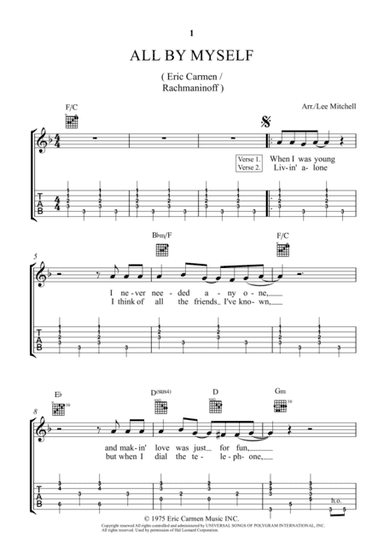All By Myself (arr. Lee Mitchell)