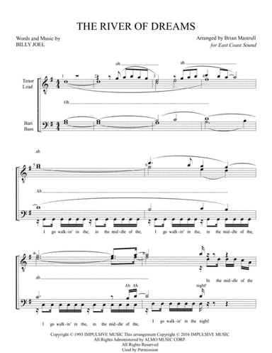 The River Of Dreams (arr. Mastrull Charts)