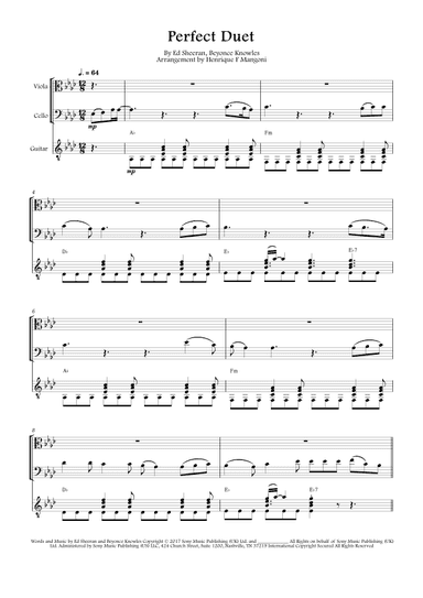 Perfect Duet (arr. Henrique F Mangoni)