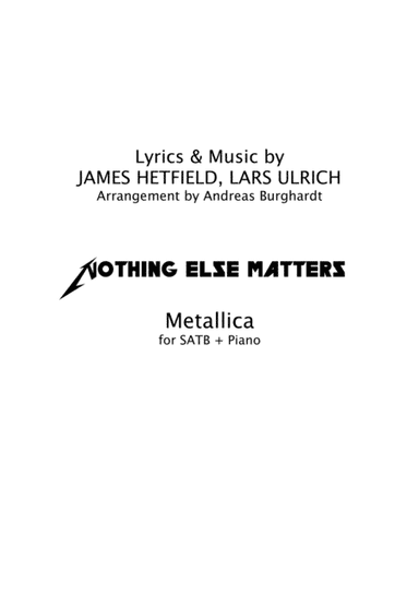 Nothing Else Matters (arr. Andreas Burghardt)