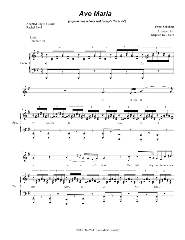 Ave Maria, Op. 52 No. 6 (arr. Stephen DeCesare)