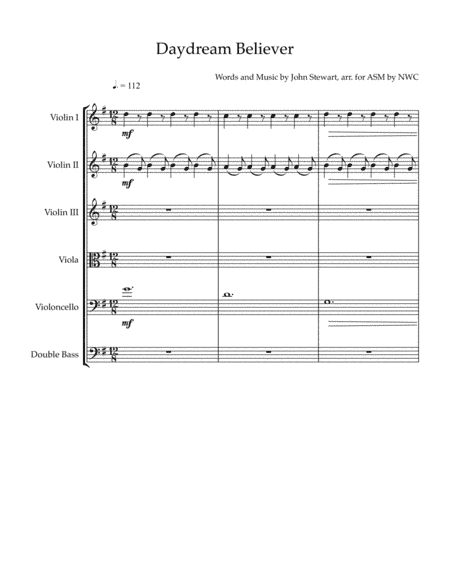 Daydream Believer (arr. Natalie Williams Calhoun)