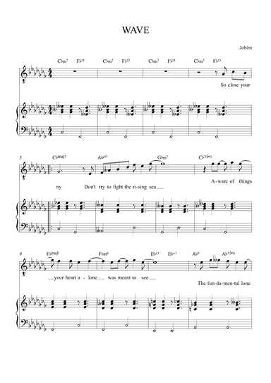 Wave (arr. Alex Nunes Rodriguez)