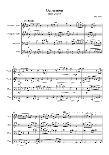 Generation - Brass Quartet