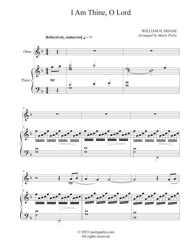 I Am Thine, O Lord (arr. Marty Parks)