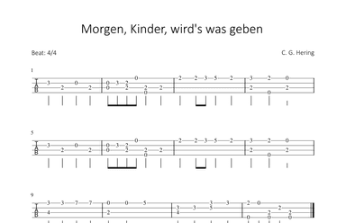 Morgen, Kinder, wird's was geben (arr. Bettina Schipp)
