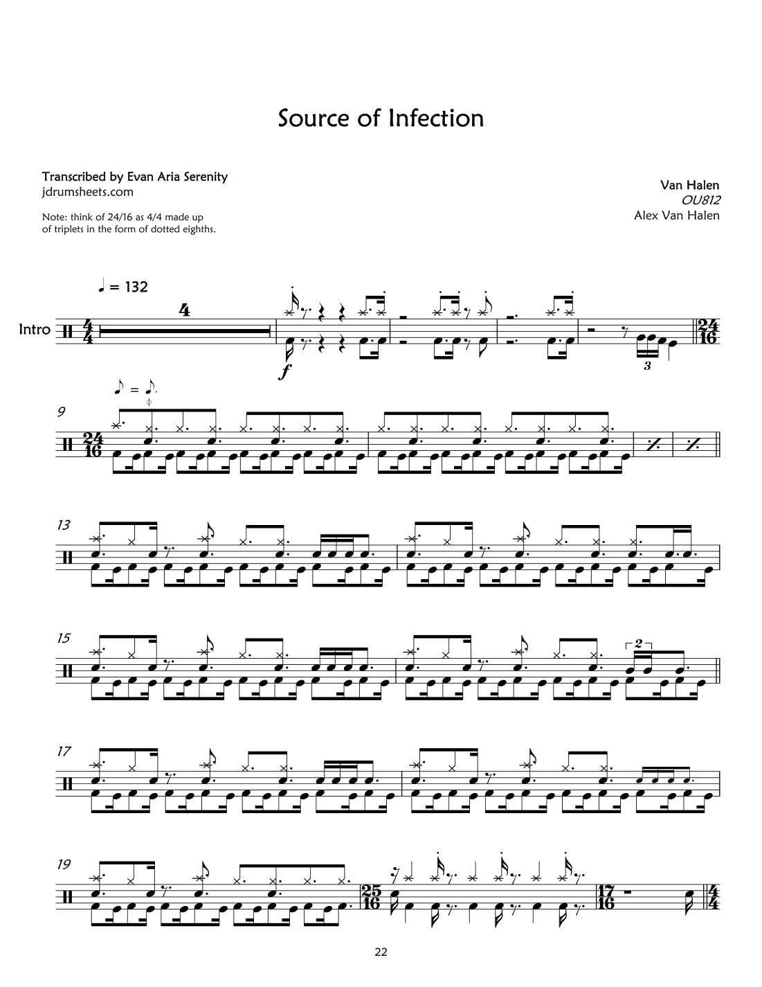 Source Of Infection (arr. Evan Aria Serenity)