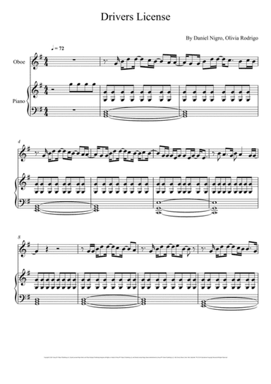 Drivers License (arr. André Laitano)