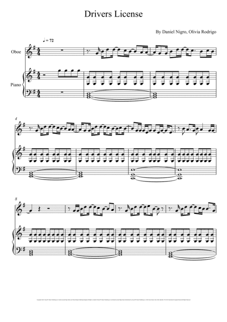 Drivers License (arr. André Laitano)