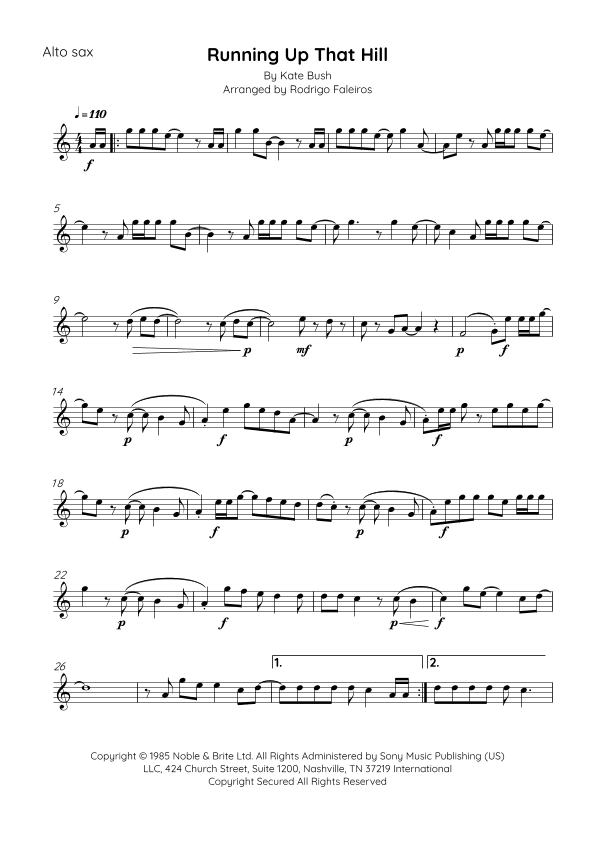 Running Up That Hill (arr. Rodrigo Faleiros)