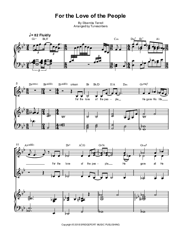 For the Love of the People (arr. Tunescribers)