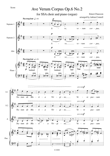 Ave Verum Corpus (arr. Adrian Connell)