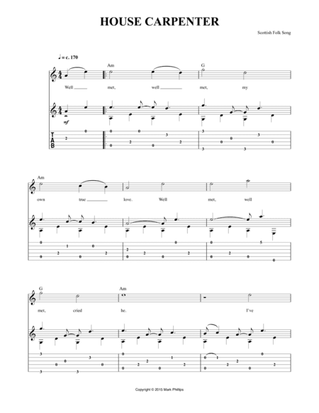 House Carpenter (arr. Mark Phillips)
