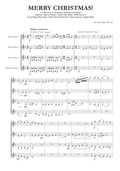 "Merry Christmas!" for Clarinet Quartet (arr. Diego Marani)