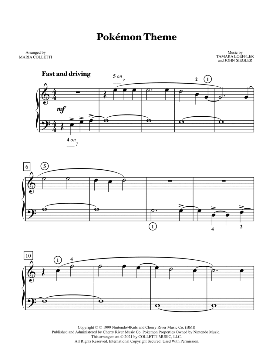 Pokemon (dance Mix) (arr. Maria Colletti)