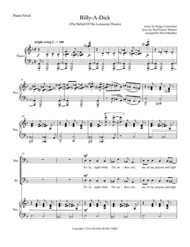 Billy A Dik The Ballad Of The Lonesome Drums (arr. David Maddux)