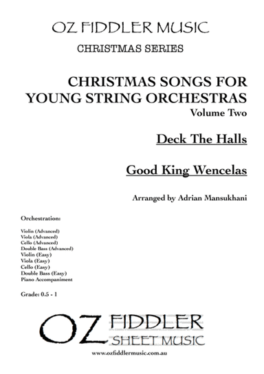 Christmas Songs for Young String Orchestras Volume Two; mixed difficulties (arr. Adrian Mansukhani)