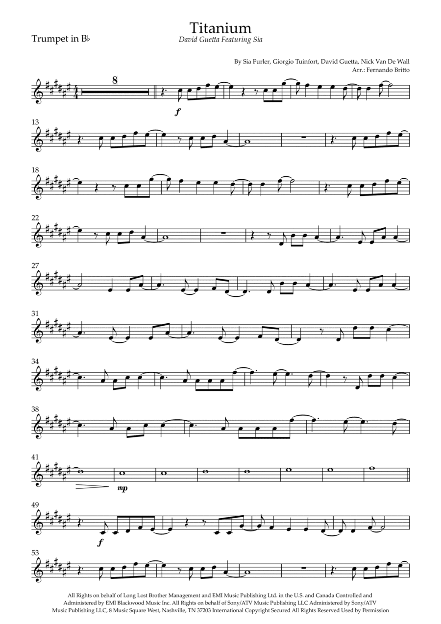 Titanium (arr. Fernando Britto)