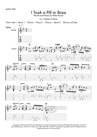 I Took A Pill In Ibiza (arr. Andrea La Rose)