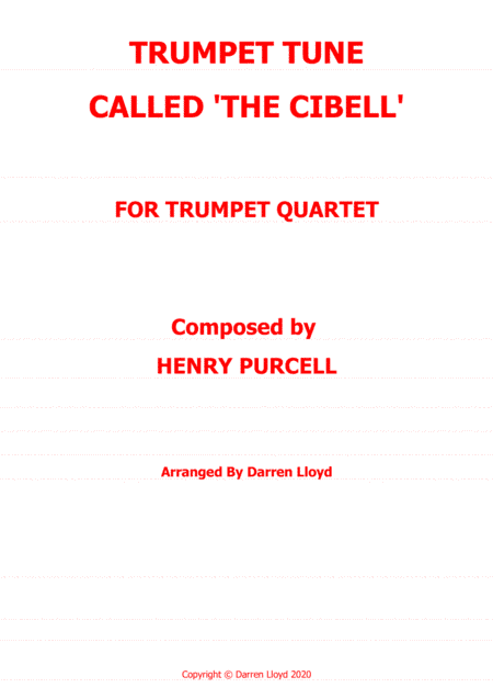 Trumpet tune, called 'Cibell' Trumpet quartet (arr. Darren Lloyd)