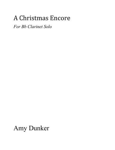 A Christmas Encore (arr. Amy Dunker)