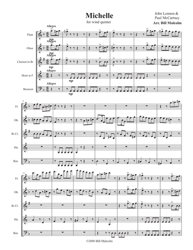 Michelle (arr. Bill Malcolm)
