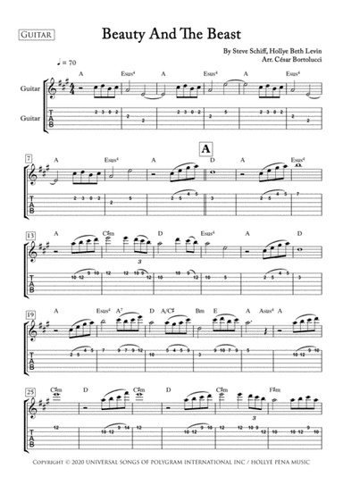 Beauty And The Beast (arr. ACT Bortolucci)