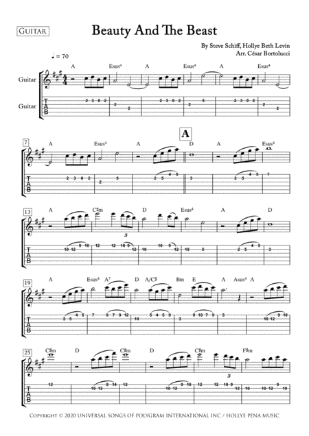 Beauty And The Beast (arr. ACT Bortolucci)
