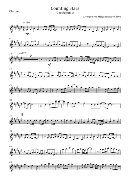 Counting Stars (arr. Melquisedeque C.Silva)