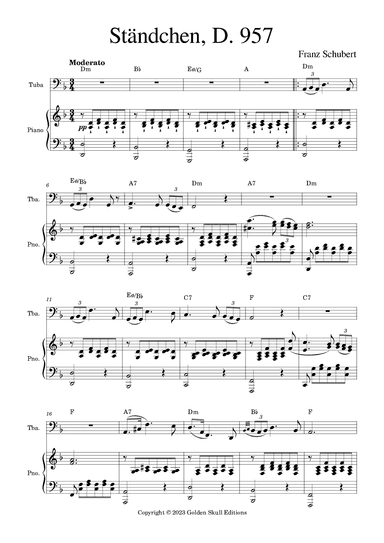 Ständchen (arr. Golden Skull Editions)