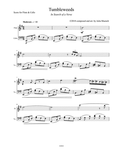 Tumbleweeds ( duo for Flute and Cello)