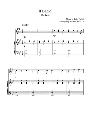Il Bacio (The Kiss) (arr. Kaiserin Rebecca)