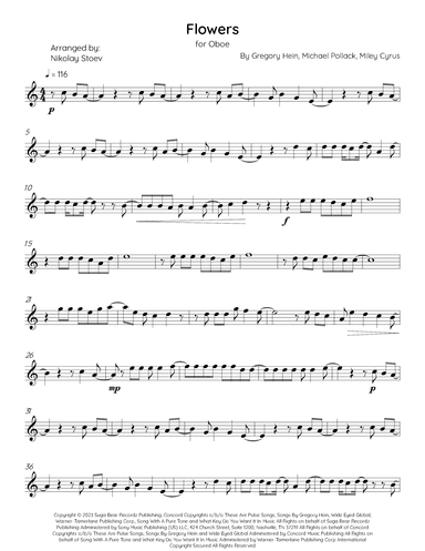 Flowers (arr. Nikolay Stoev)