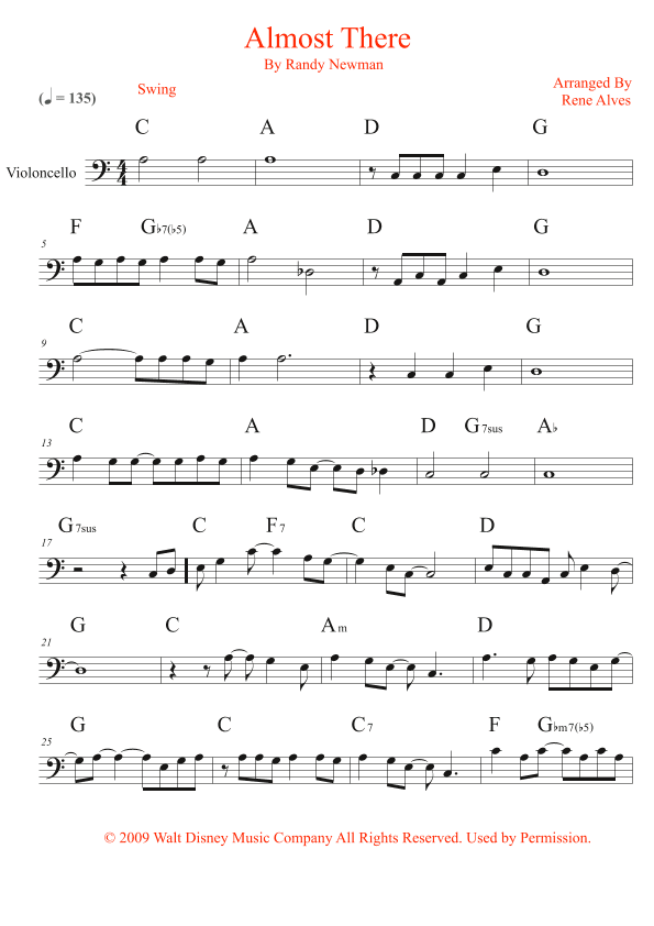 Almost There (arr. Rene Alves)