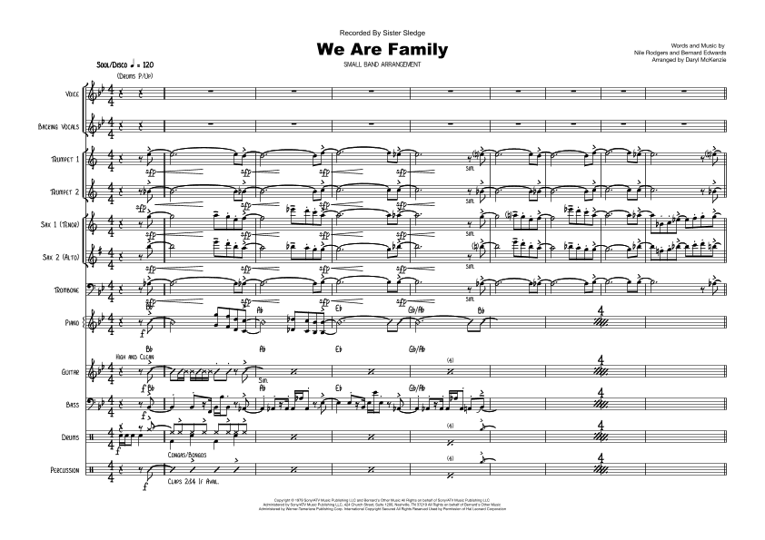 We Are Family (arr. Daryl McKenzie)