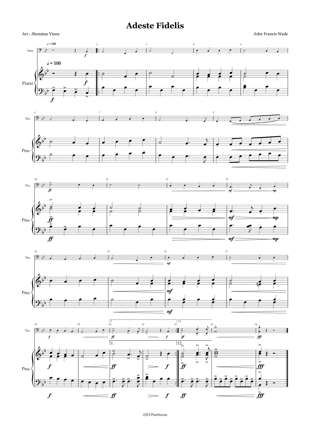 Adeste Fidelis (arr. Jhonatan Lucio Viana)