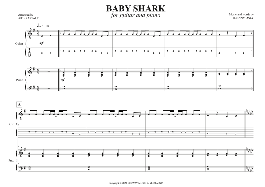 Baby Shark (arr. Art.o Artaud)