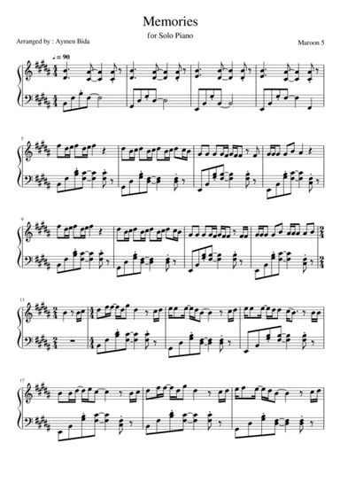 Memories (arr. Aymen Bida)