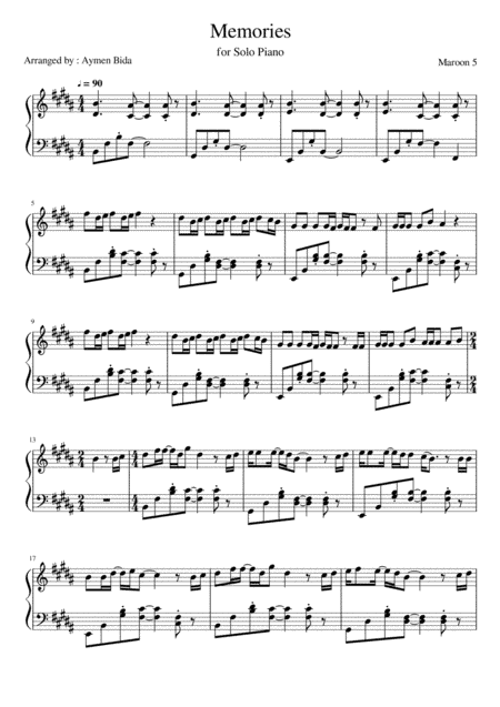Memories (arr. Aymen Bida)
