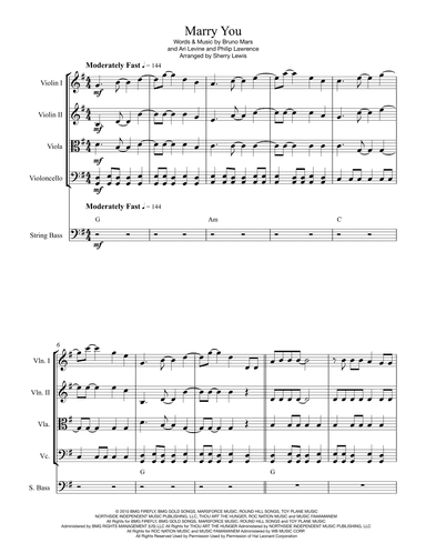Marry You (arr. Sherry Lewis)