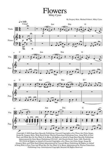 Flowers (arr. Golden Skull Editions)