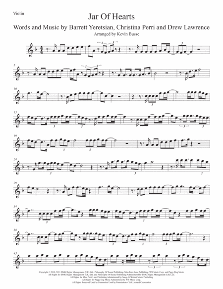 Jar Of Hearts (arr. Kevin Busse)