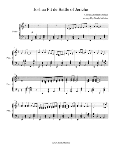 Joshua Fit de Battle of Jericho (arr. Sandy McIntire)