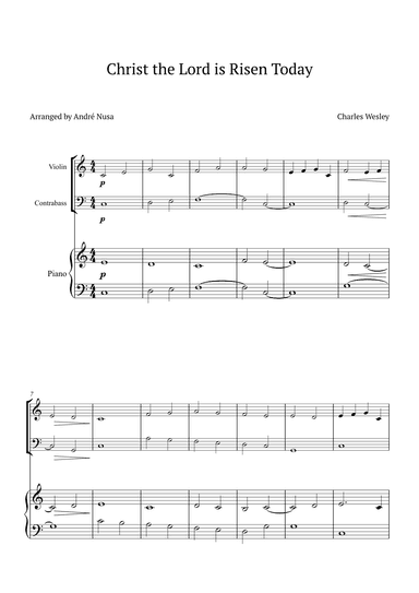Christ the Lord is Risen Today (arr. André Nusa)