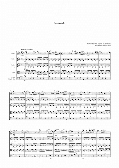 Haydn Serenade for String Orchestra or String Quartet (arr. Mark Lansom)